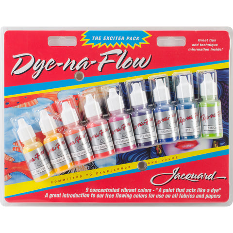 Jacquard Dye-Na-Flow Exciter Pack .5oz 9/Pkg
