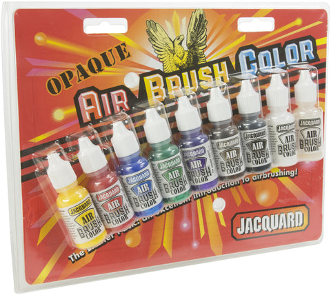 Jacquard Opaque Airbrush Exciter Pack .5oz 9/Pkg