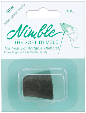 Leather Nimble Thimble W/Metal Tip