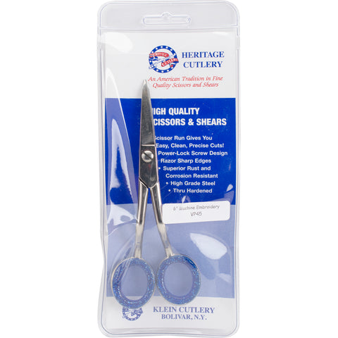 Heritage Cutlery Machine Embroidery Micro-Tip Scissors 6"