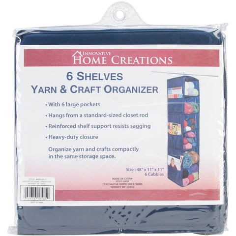Innovative Home Creations 6 Shelf Yarn & Craft Organizer