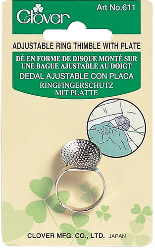 Clover Ring Thimble W/Plate