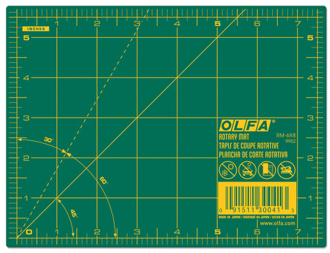 OLFA Gridded Cutting Mat 6"X8"