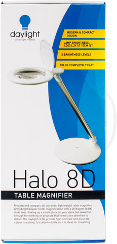 Daylight Halo 8D Table Magnifier