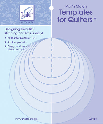 June Tailor Mix'n Match Templates For Quilters 6/Pkg