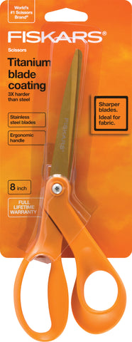 Fiskars Premier Bent Titanium Scissors 8"