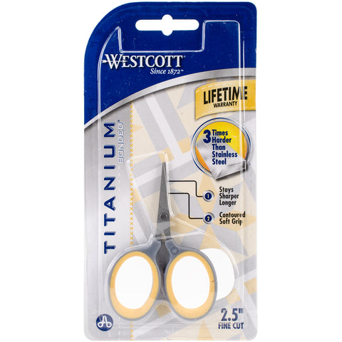 Westcott Titanium Fine Cut Scissors 2.5"