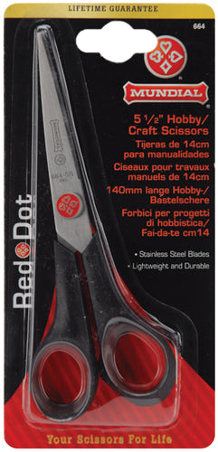 Mundial Red Dot Hobby & Craft Scissors 5.5"