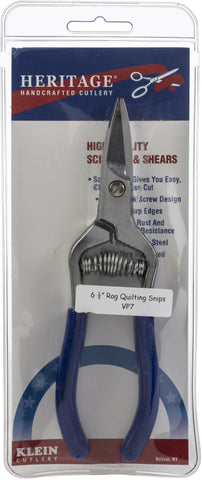 Heritage Cutlery Spring Loaded Rag Quilting Snips 6.5"