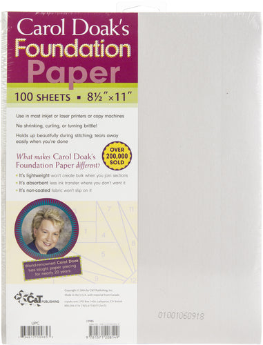 Carol Doak's Foundation Paper 100/Pkg