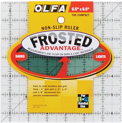 OLFA Frosted Advantage Non-Slip Ruler "The Compact"