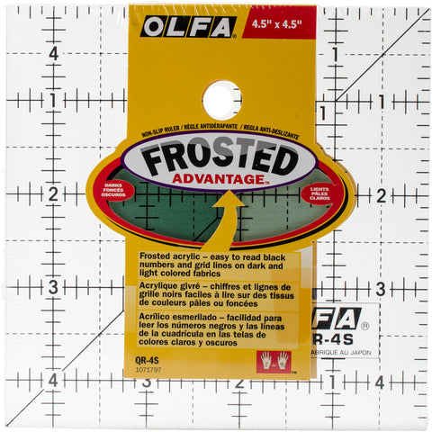 OLFA Frosted Advantage Non-Slip Ruler "The Charm"