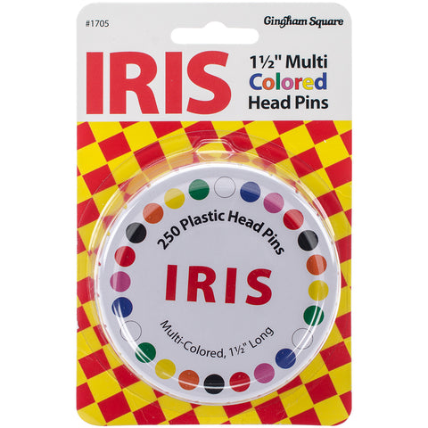 Iris Multi Colored Head Pins