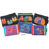 Laurel Burch Cosmetic Bag Zipper Top Assortment 9"X1"X6"