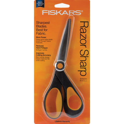 Fiskars Softgrip RazorEdge(TM) Bent Scissors 8"