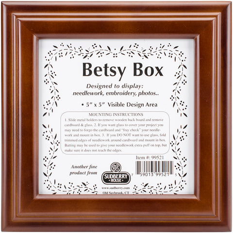 Sudberry House Mahogany Betsy Square Box 8"X8"X2.75"