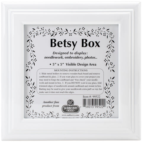 Sudberry House White Betsy Square Box 8"X8"X2.75"