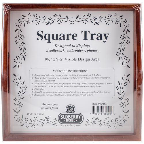 Sudberry House Mahogany Small Square Tray 10"X10"