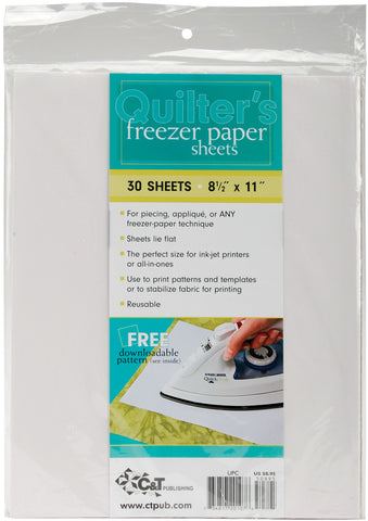 Quilter's Freezer Paper Sheets