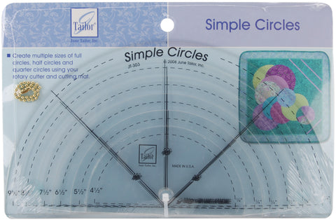 June Tailor Simple Circles Rotary Cutting Rulers