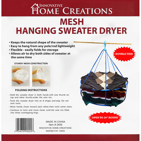 Innovative Home Creations Mesh Hanging Sweater Dryer