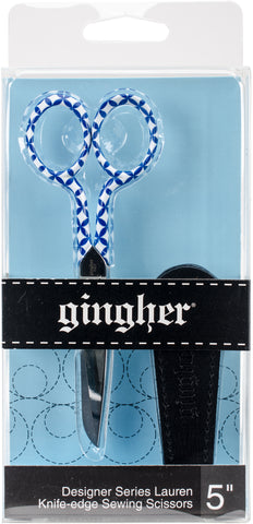 Gingher Lauren Designer Series Knife Edge Scissors 5"