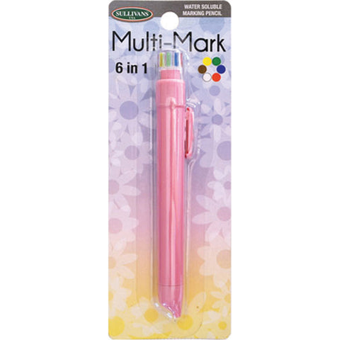 Sullivans Multi-Mark 6 In 1 Water Soluable Marking Pencil