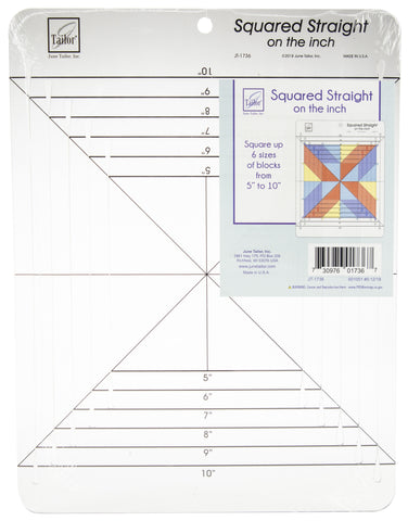 June Tailor Squared Straight On The Inch Ruler