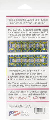 Guidelines4Quilting Guide Lock Strips