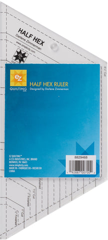 EZ Quilting Half Hex Acrylic Ruler