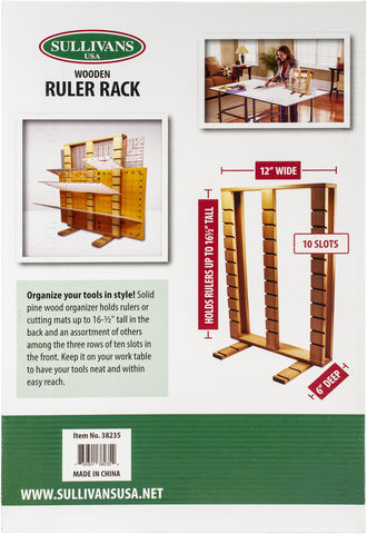 Sullivans Wooden Ruler Rack
