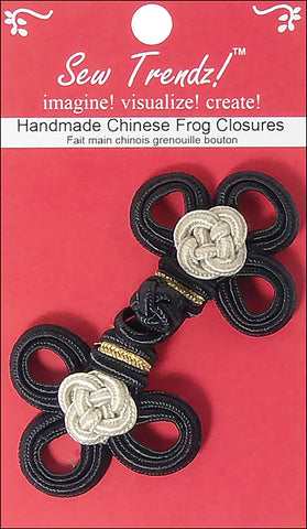 Vision Trims Handmade Chinese Frog Closure 3-1/2"X1-3/4" 1/P