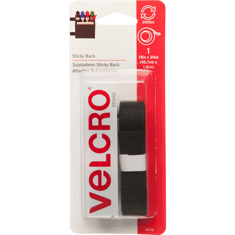 VELCRO(R) Brand Sticky Back Tape .75"X18"