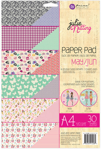 Julie Nutting Double-Sided Paper Pad A4 30/Pkg