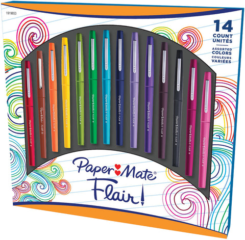 Paper Mate Flair Medium Tip Pen Promo Pack 14/Pkg