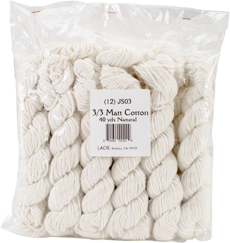 Lacis Matt Cotton Thread 40yd 12/Pkg