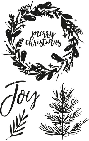 Peace & Joy Clear Stamps 6"X4"