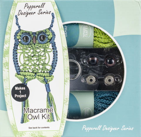 Pepperell Designer Macrame Owl Kit