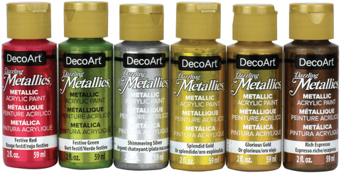 DecoArt Dazzling Metallics Value Pack 6/Pkg