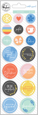 Simple & Sweet Epoxy Stickers 17/Pkg