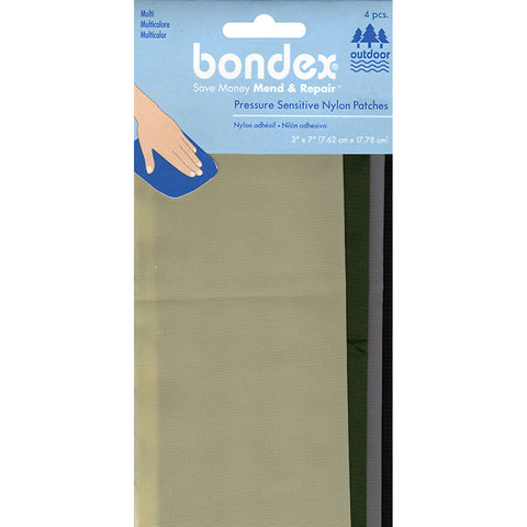 Bondex Nylon Repair Fabric 3&quot;X7&quot; 4/Pkg