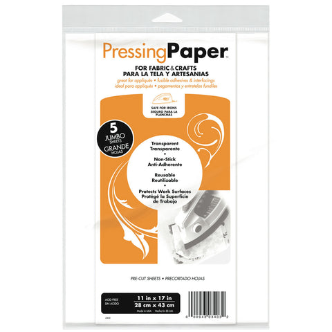 Thermoweb Pressing Paper For Fabric & Crafts 5/Pkg