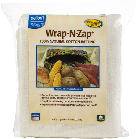 Pellon Wrap-N-Zap 100% Natural Cotton Batting