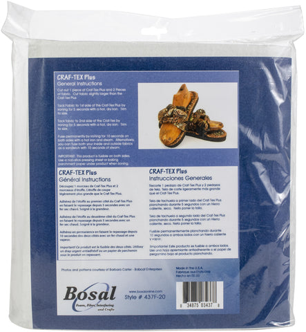 Bosal Craf-Tex Plus Double-Sided Fusible Foam Craft Pack