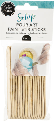 American Crafts Color Pour Stir Sticks 20/Pkg