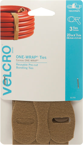 VELCRO(R) Brand ONE-WRAP(R) Ties .875"X23" 3/Pkg