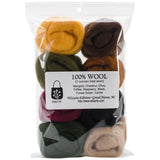 Wistyria Editions Wool Roving 12" .25oz 8/Pkg