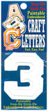 Iron-On Embroidered Letters & Numbers 2"