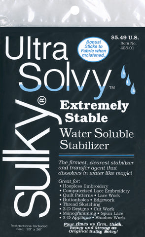 Sulky Ultra Solvy Water-Soluble Stabilizer