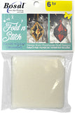 Bosal Fold'n Stitch Holiday Ornaments 6/Pkg